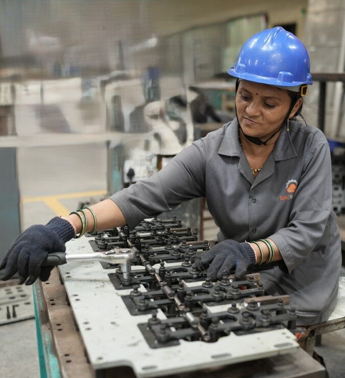 sairaj cashew nut cutting machine assembly operationJPG